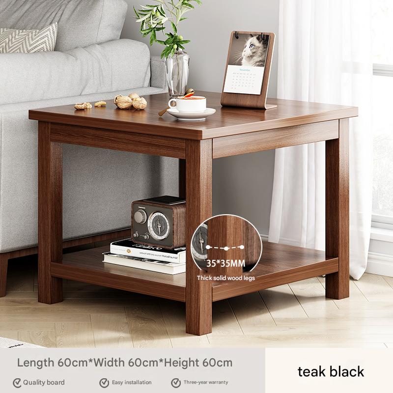 Teak black 60*60*60cm [household-solid wood leg]]