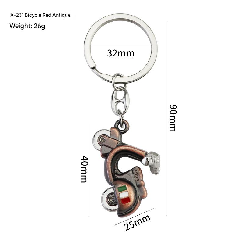 19:X-231 electric car red antique