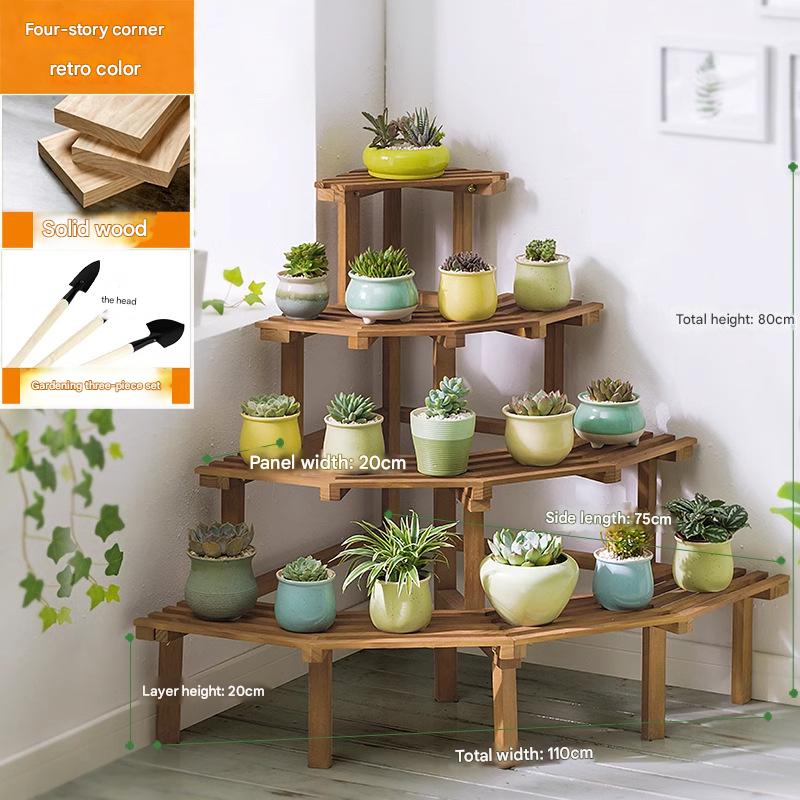 [solid pine] four layer corner retro