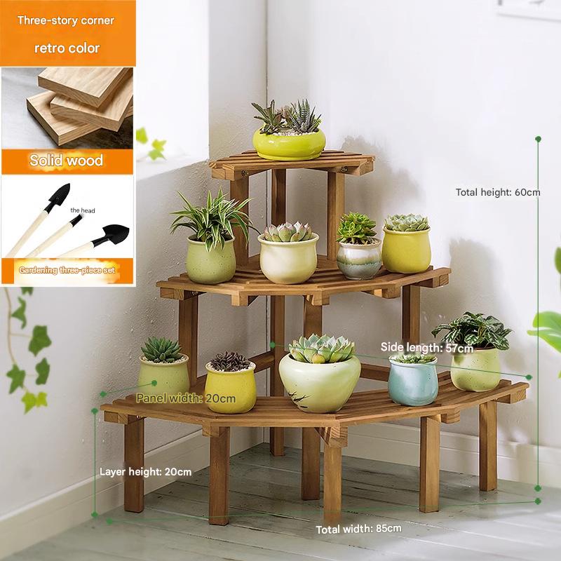 [solid pine] three layer corner retro