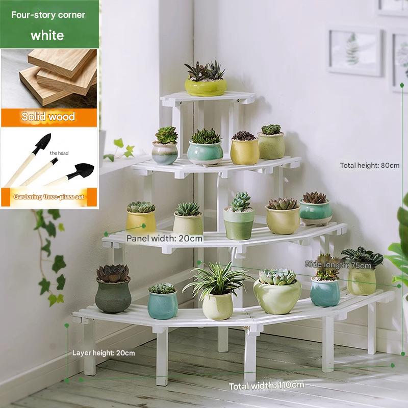 [solid pine] four layer corner white