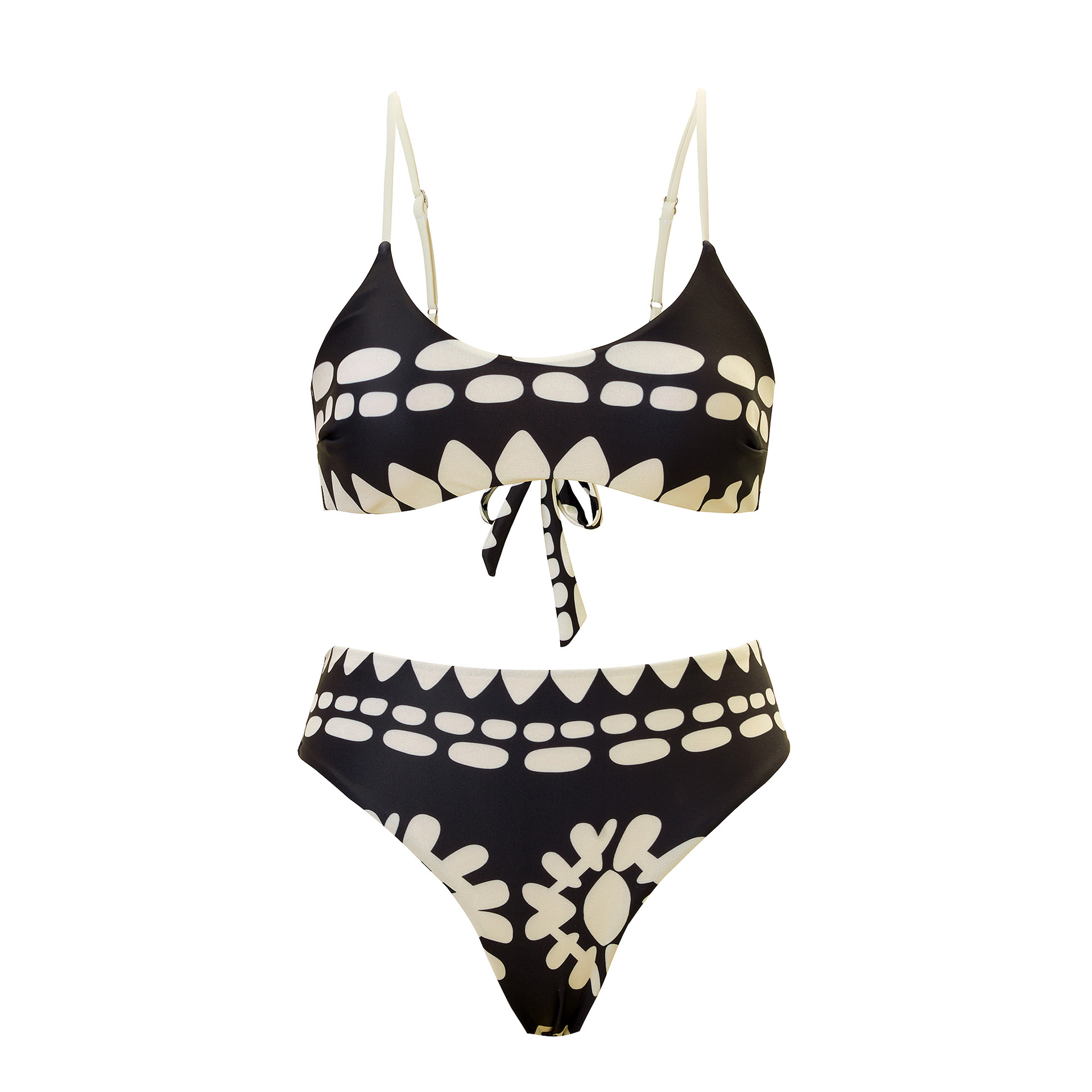 1013 black and white swimsuit
