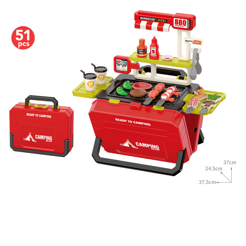 668158 Barbecue red box