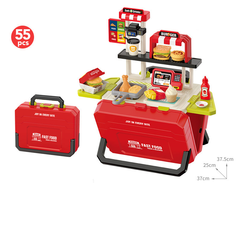 668159 Fast meal red box