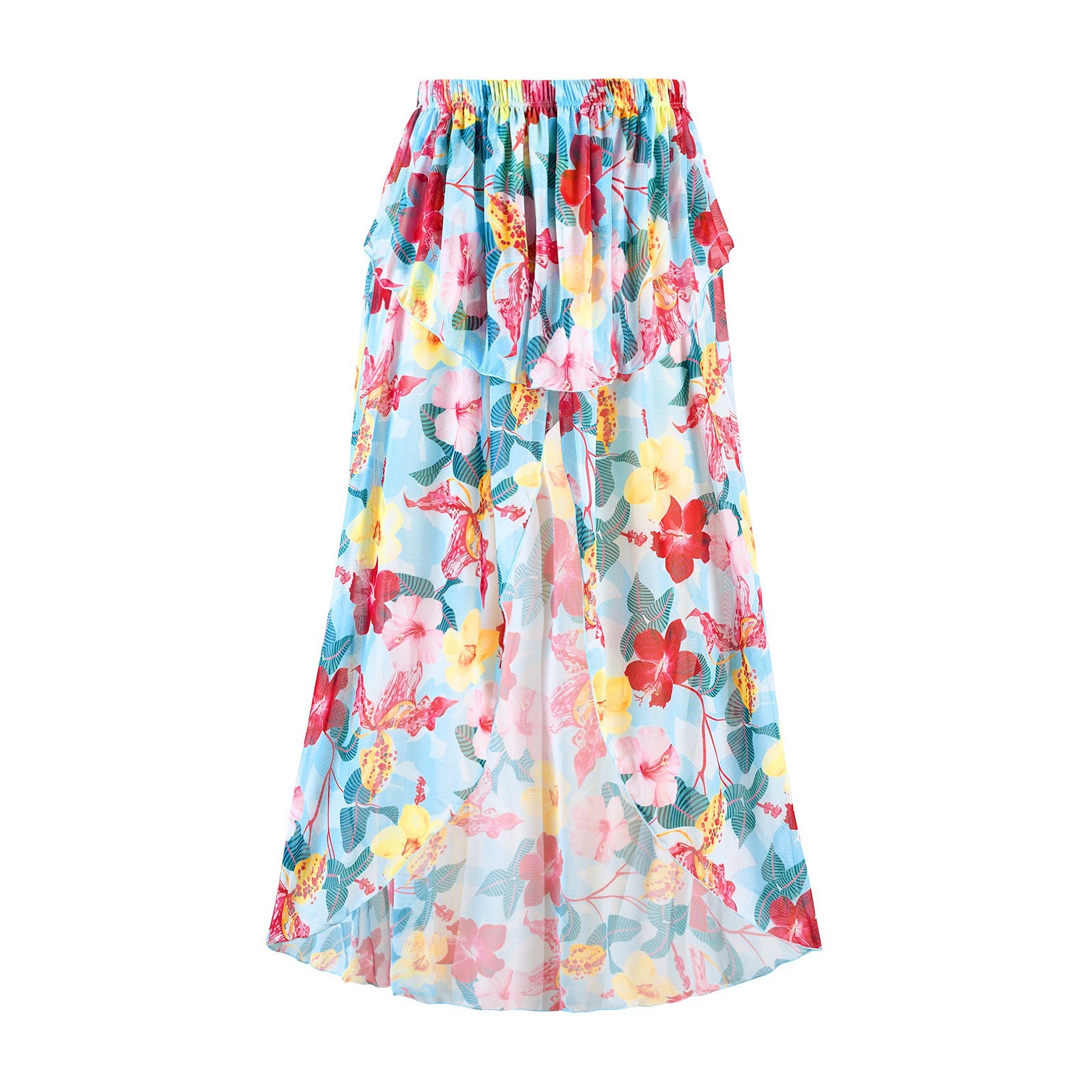 A339 blue round skirt