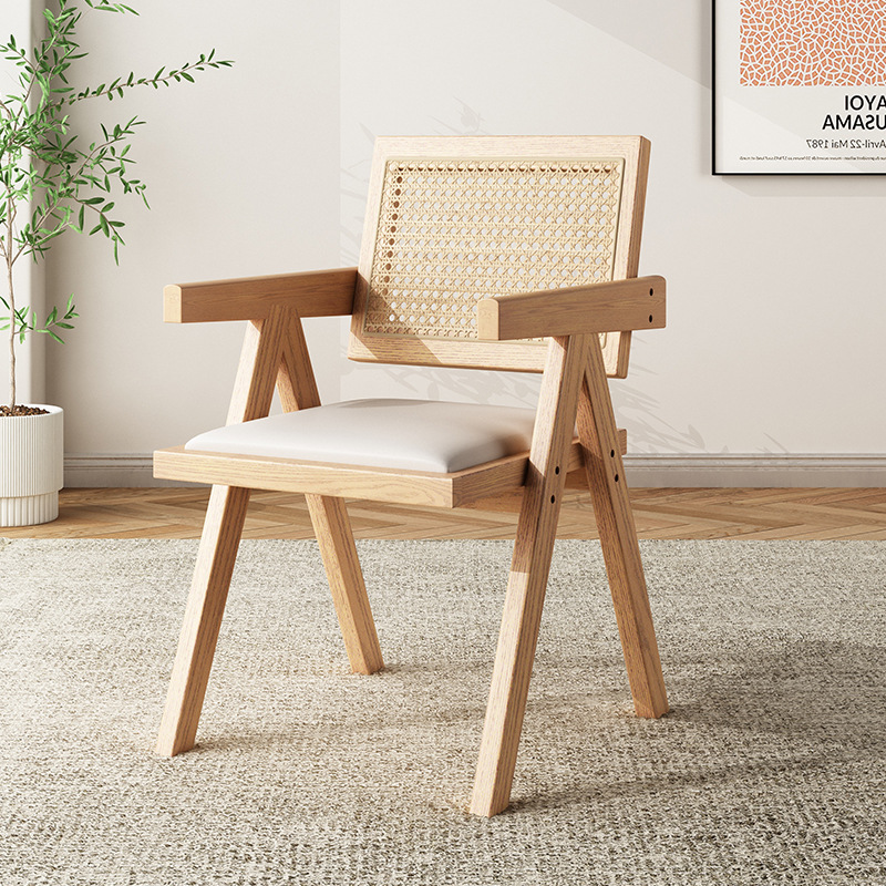 Wood color/white soft bag