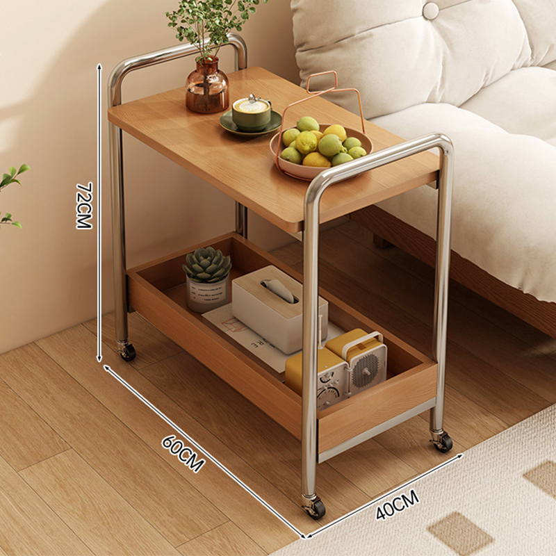 Cherry wood color 64*40*72cm [movable trolley-oak]