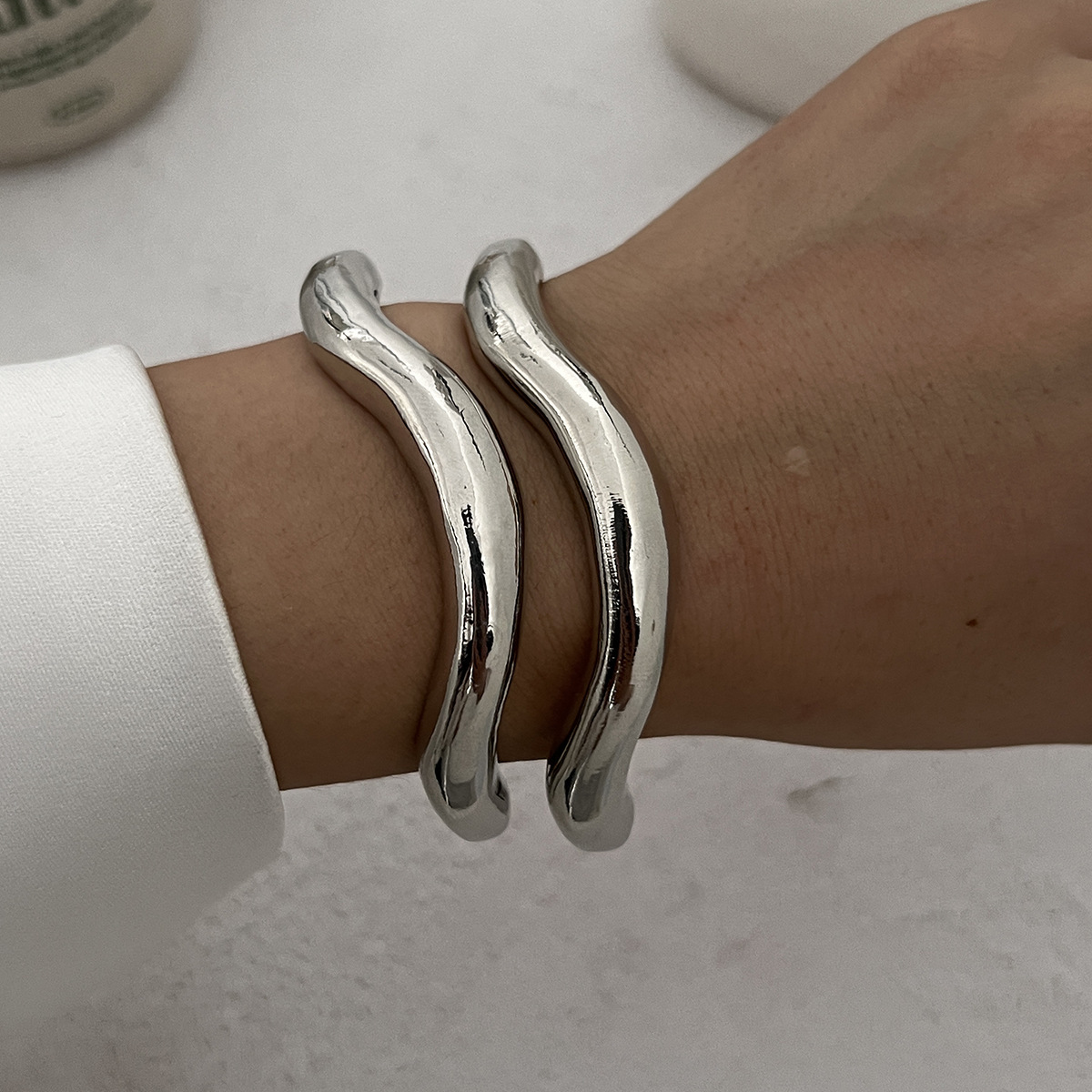 2:Bracelet-silver 2 Piece Set 5091