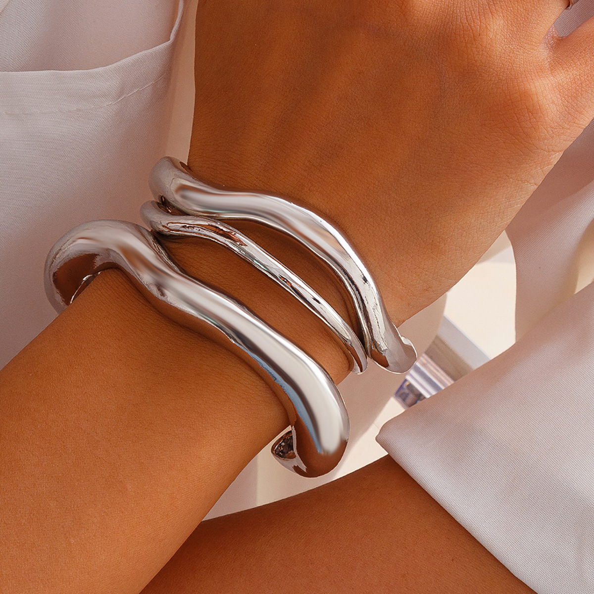 7:Bracelet-silver 3 Piece Set 5160