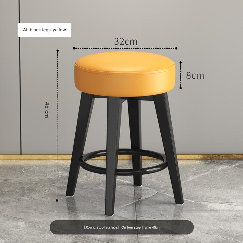 Solid Bench All Black Rack Yellow Cushion