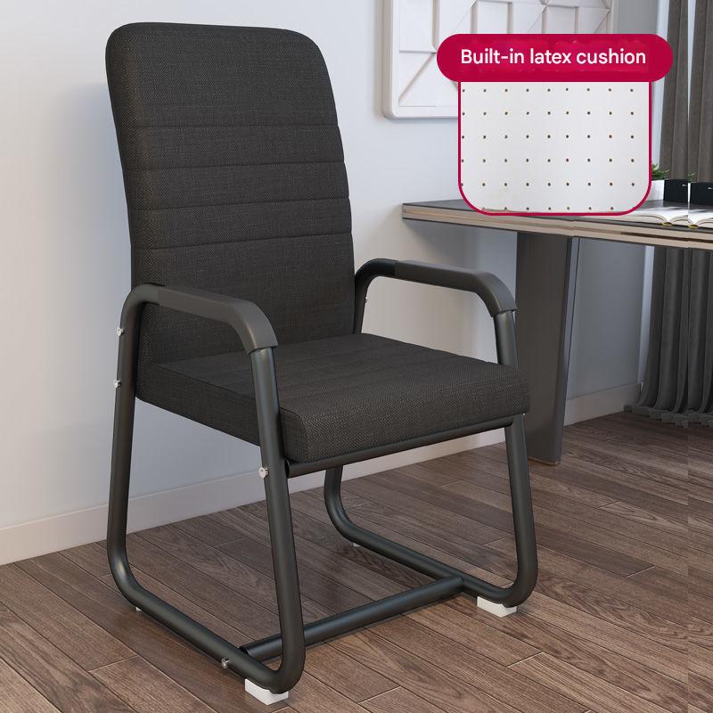 Reinforced black frame black cloth latex cushion