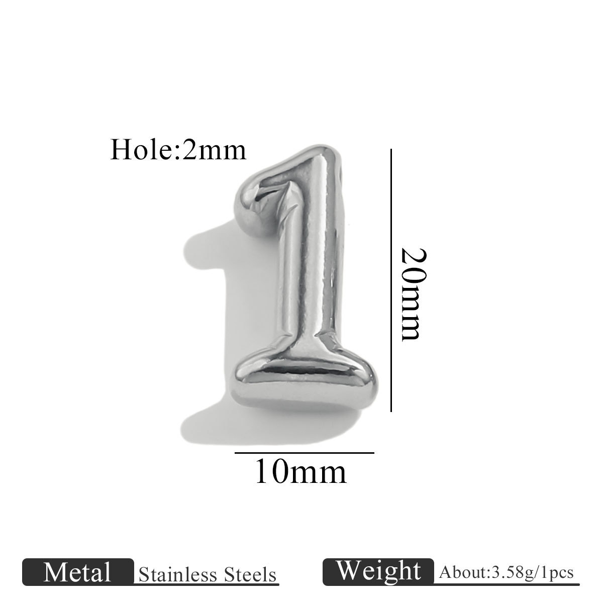 Steel color perforated number-1