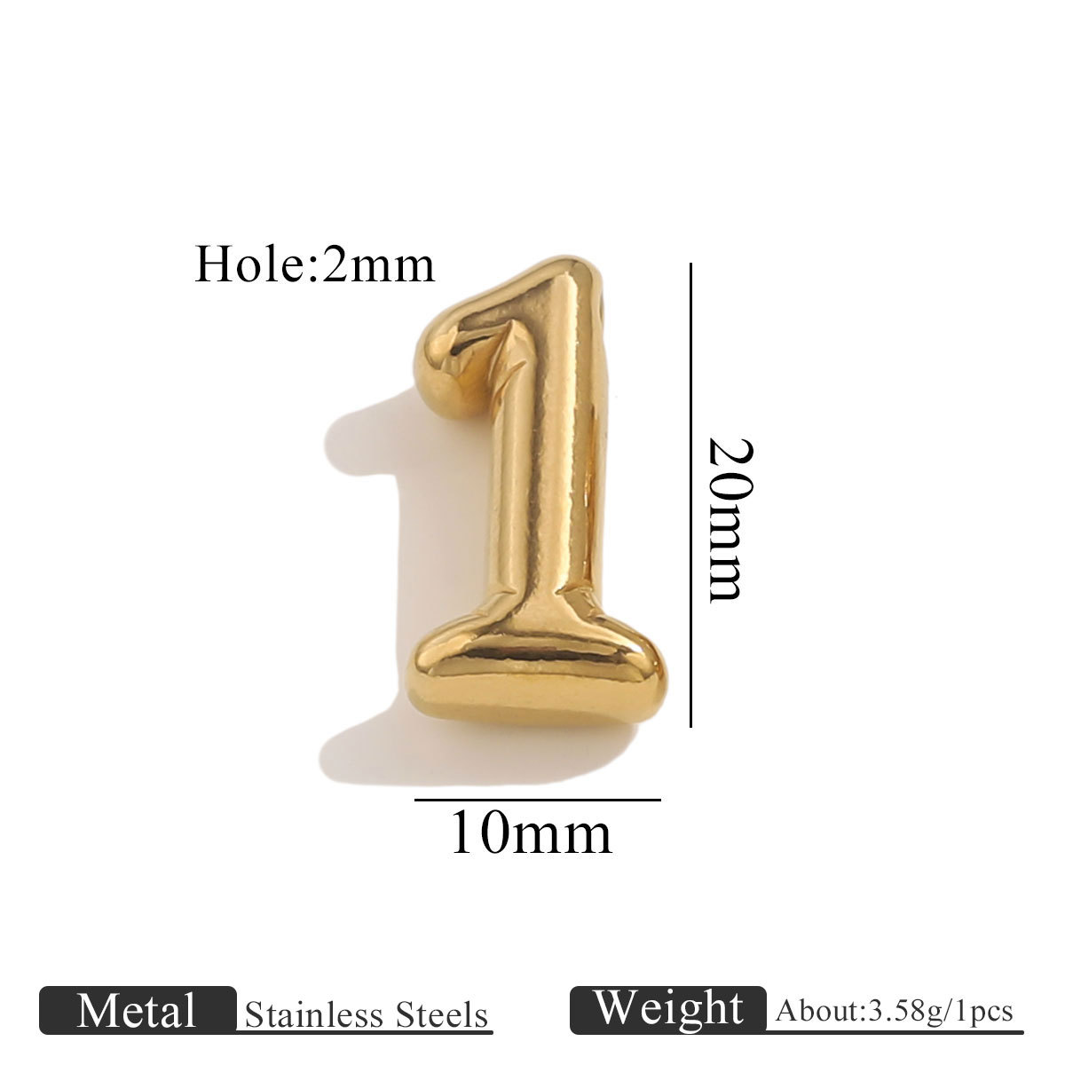 2:Gold perforated numbers-1