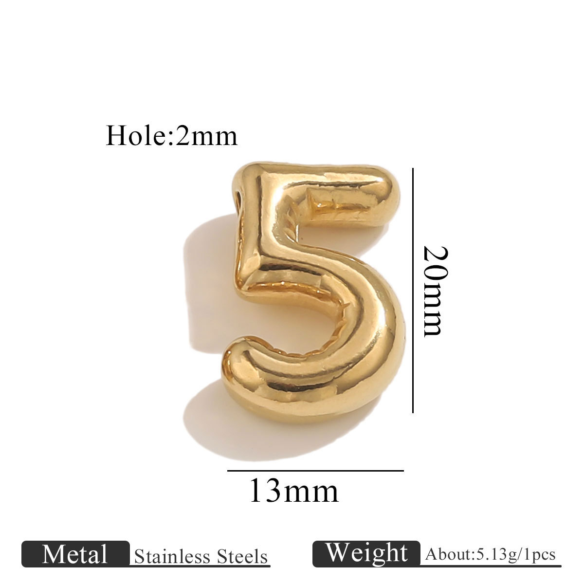 6:Gold perforated numbers-5
