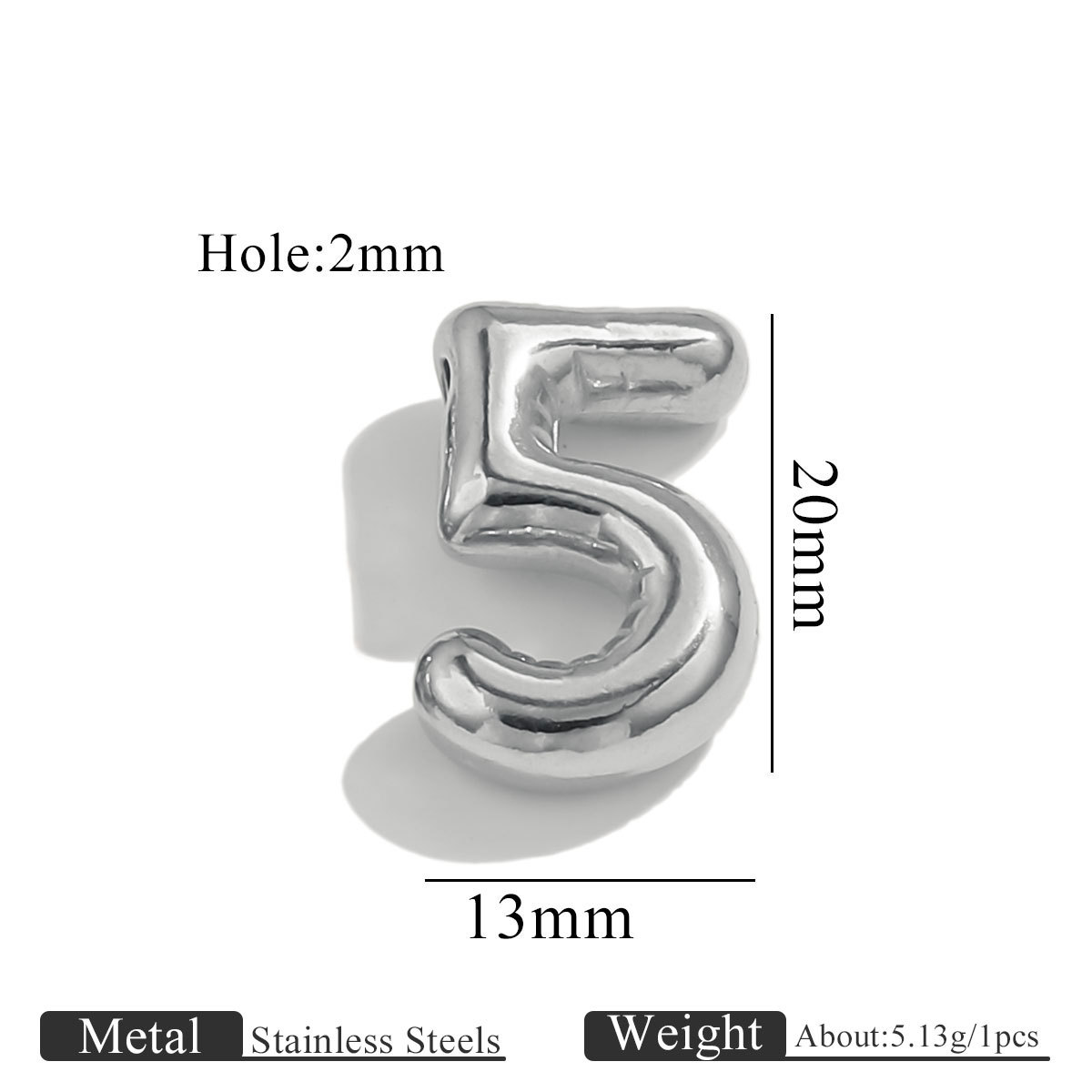16:Steel color perforated number-5