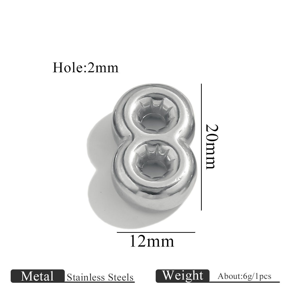 19:Steel color perforated number-8