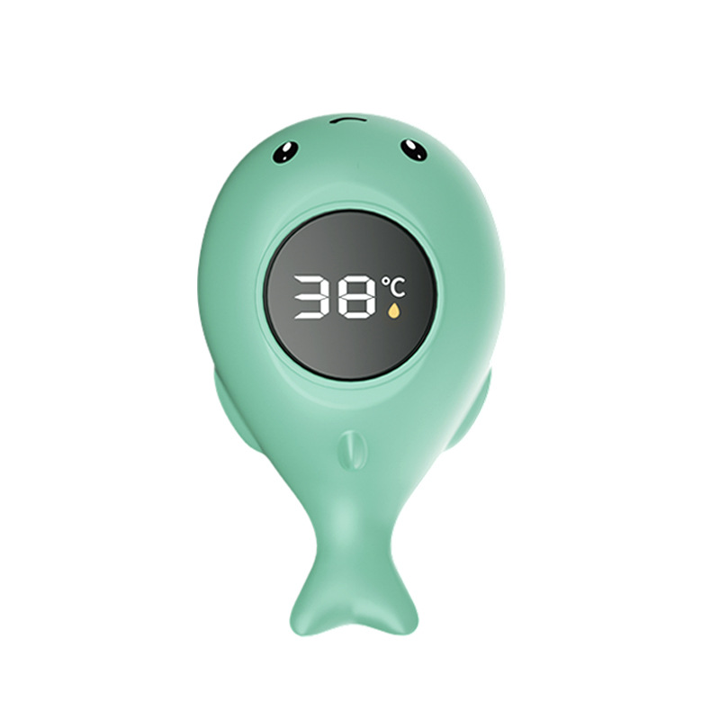 Whale water thermometer green