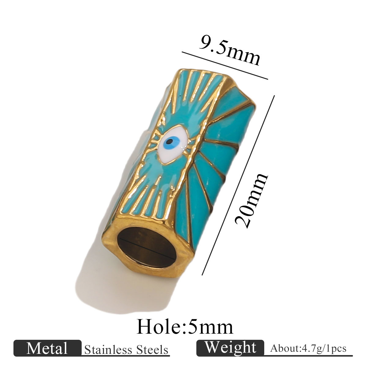 10:Golden beads dripping oil - blue   eyes