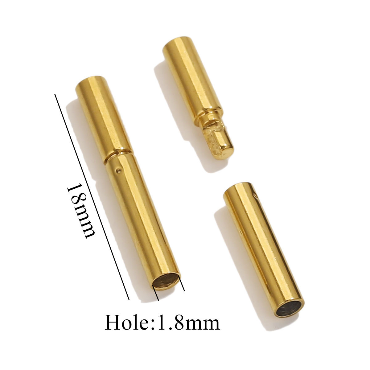 3:Gold millet buckle-hole 1.8mm
