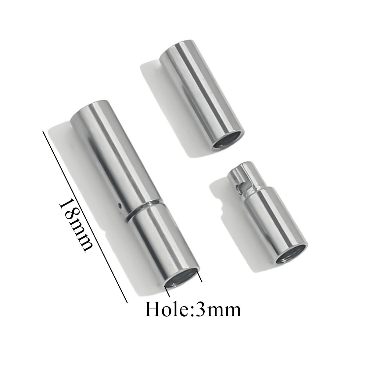10:Steel color millet buckle-hole 3.0mm