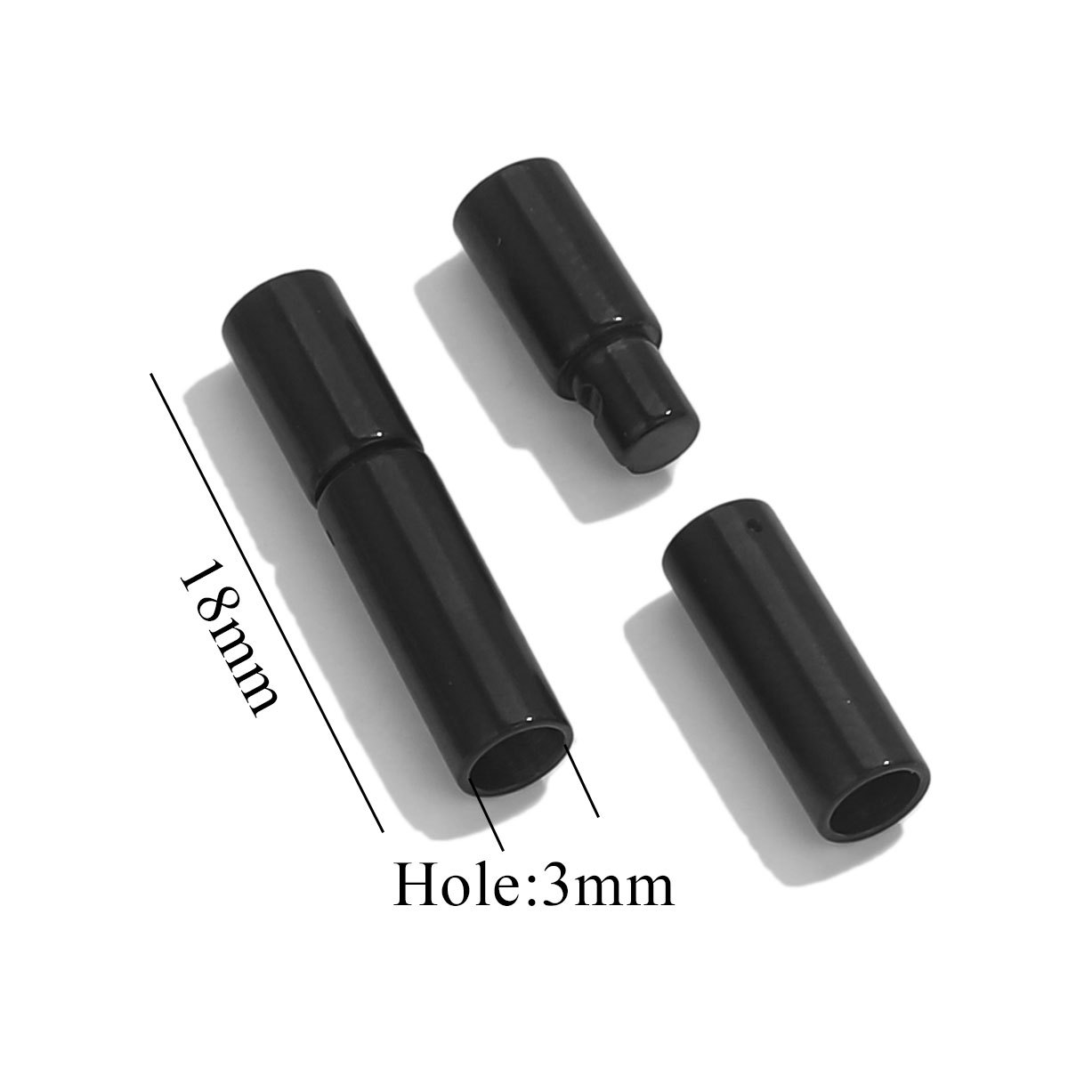 15:Black millet buckle-hole 3.0mm