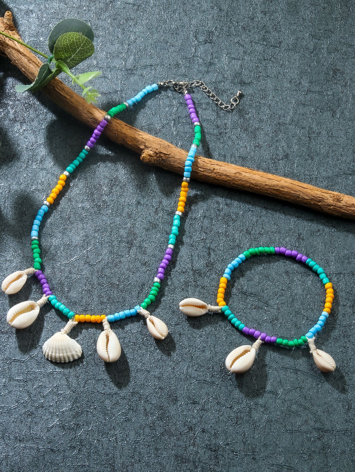 Rice bead shell set
