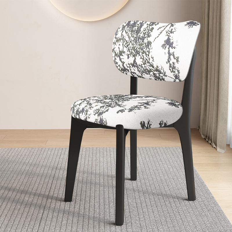 Black   floral cloth