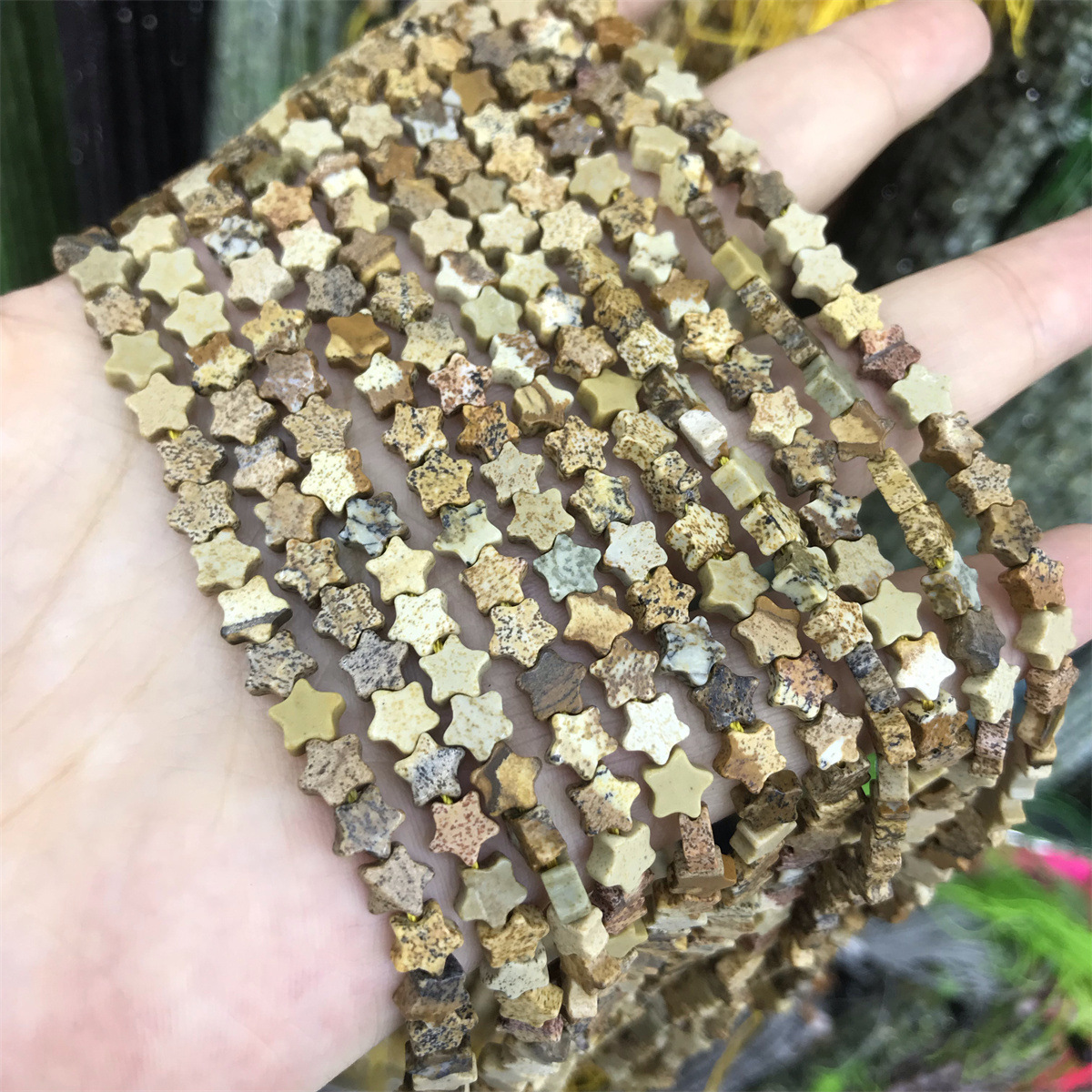 15-picture stone 6mm star shape, about 70 pieces p