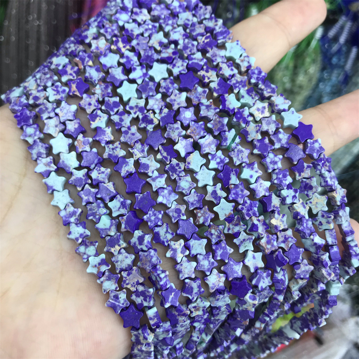 19-purple blue imperial pine (synthetic) 6mm star