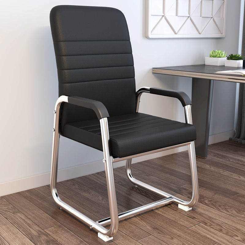 Reinforced black striped leather-plated frame