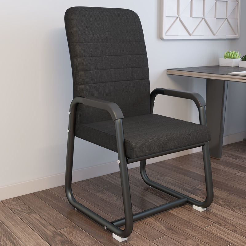 Reinforced black frame black linen