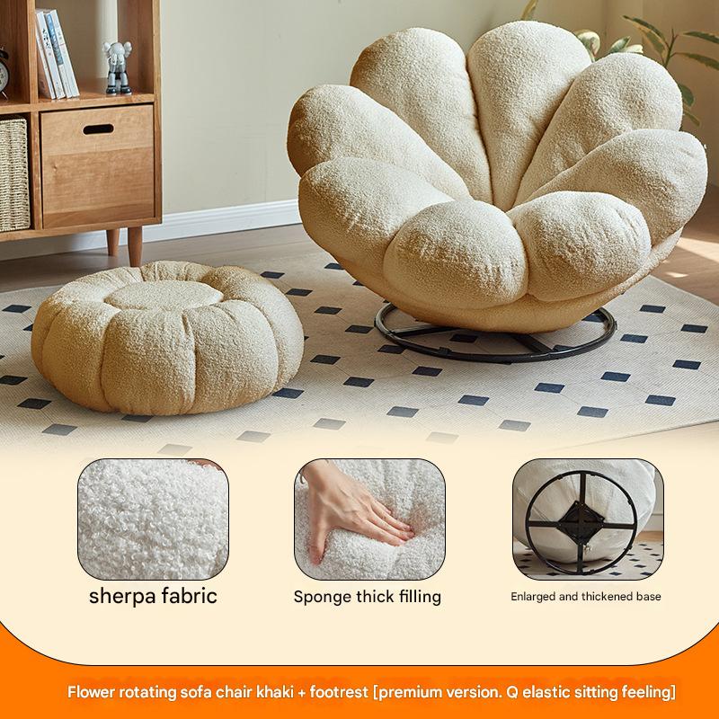 Khaki rotating sofa   pedals