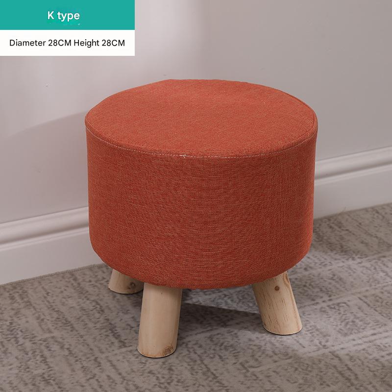 Round stool Orange