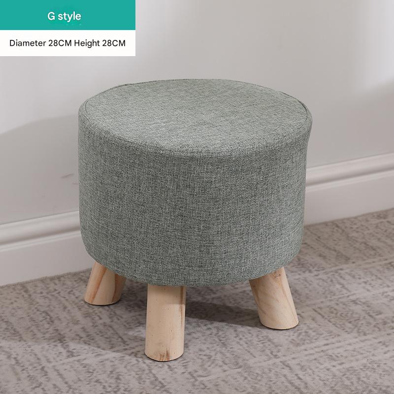 Round stool dark green
