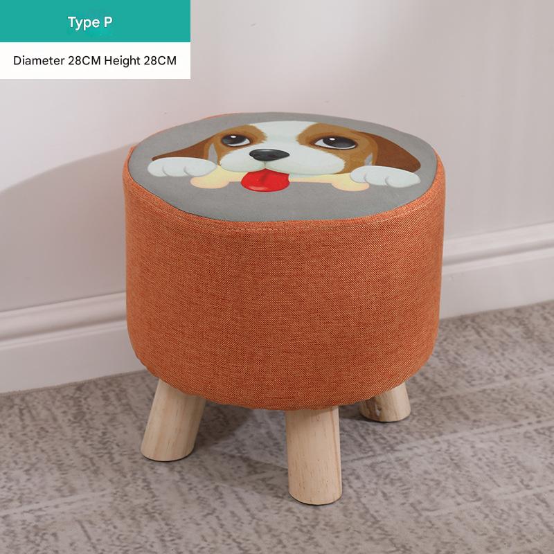 Round stool puppy