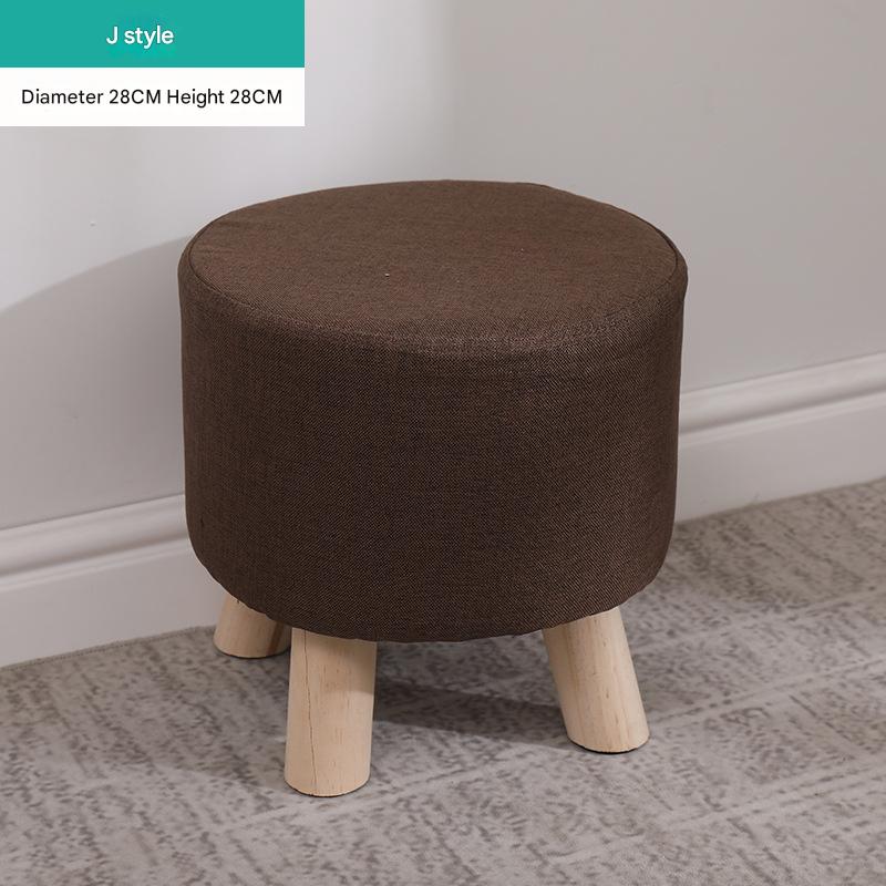 Round stool Brown