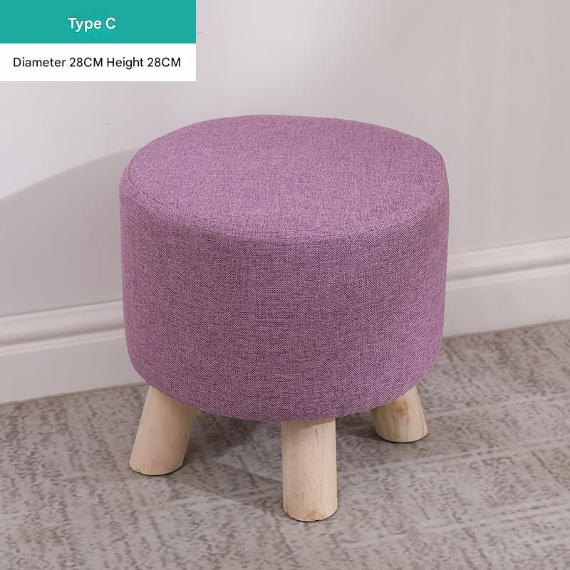 Round stool purple