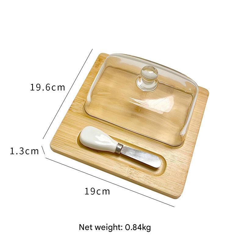 Square cover - with white single knife