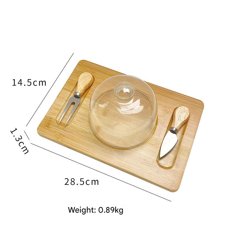 Round cover - with wooden knife and fork