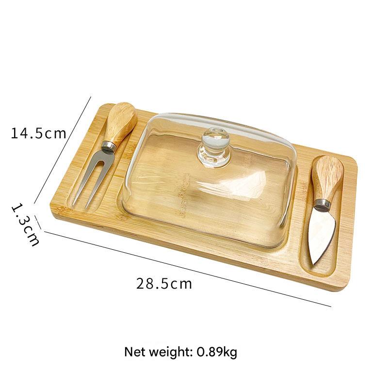 Square cover - with wooden knife and fork