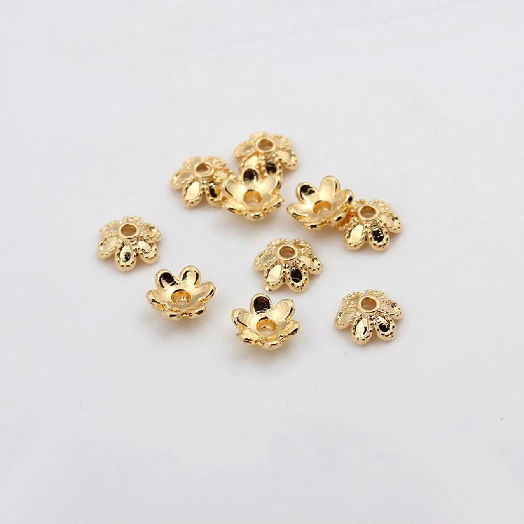 18K gold plated 6mm