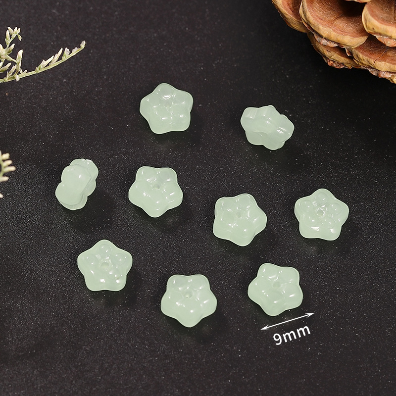 18:19 light green starfish flower 5 * 9mm