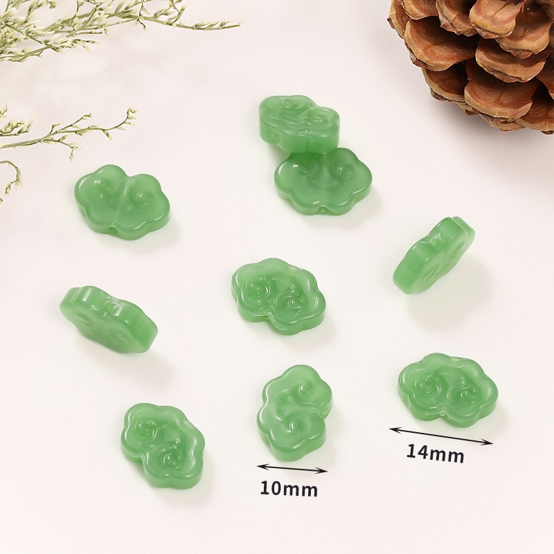 31:33 dark green Ruyi Xiangyun lock 10 * 14mm