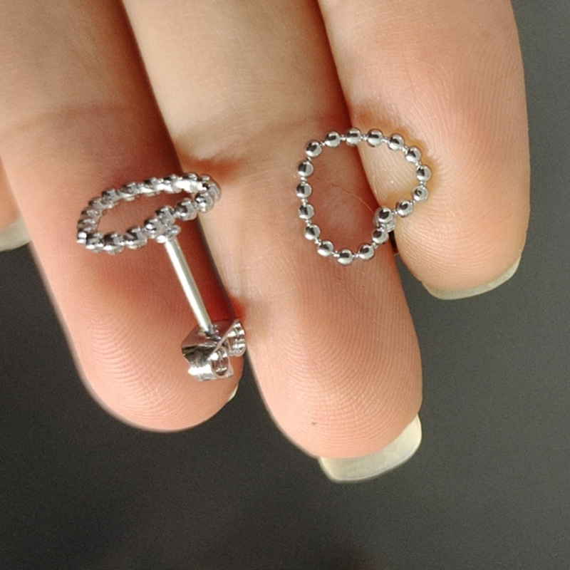 Small love steel color (pair)