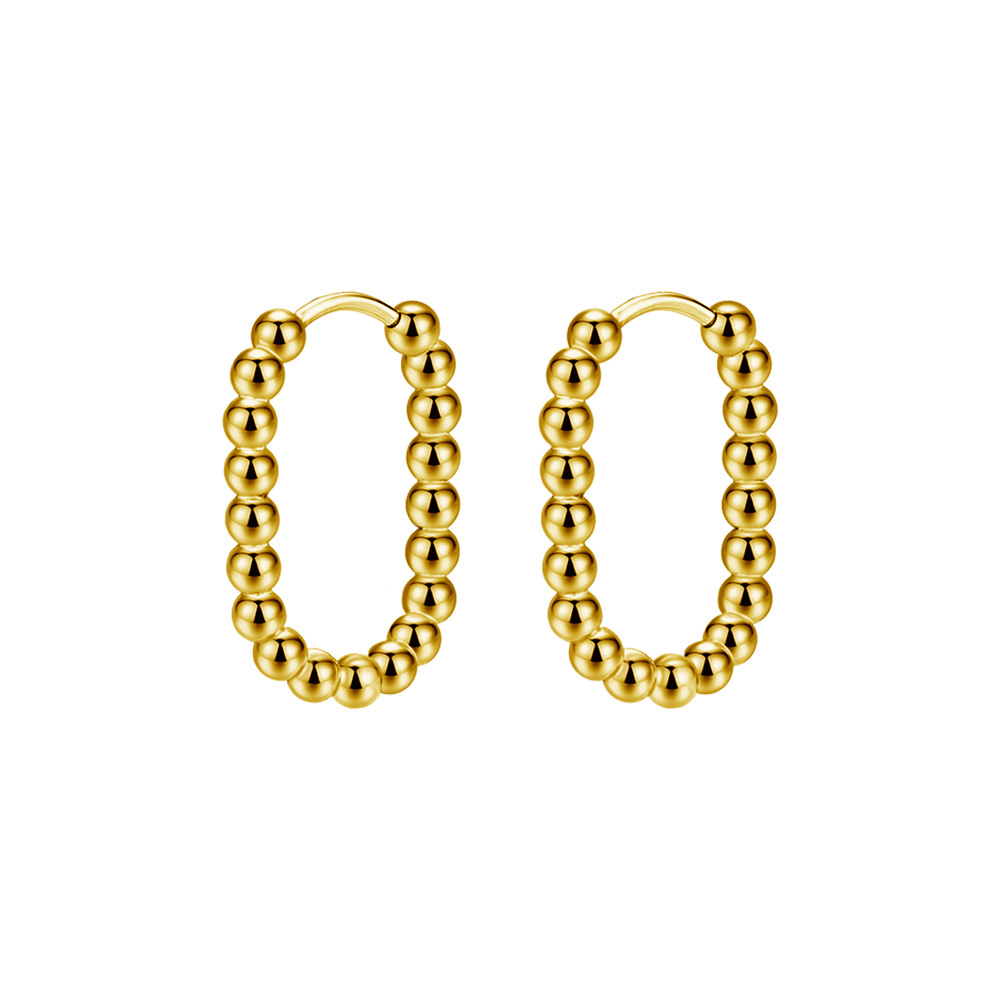 4:Ball Oval Gold (Pair)
