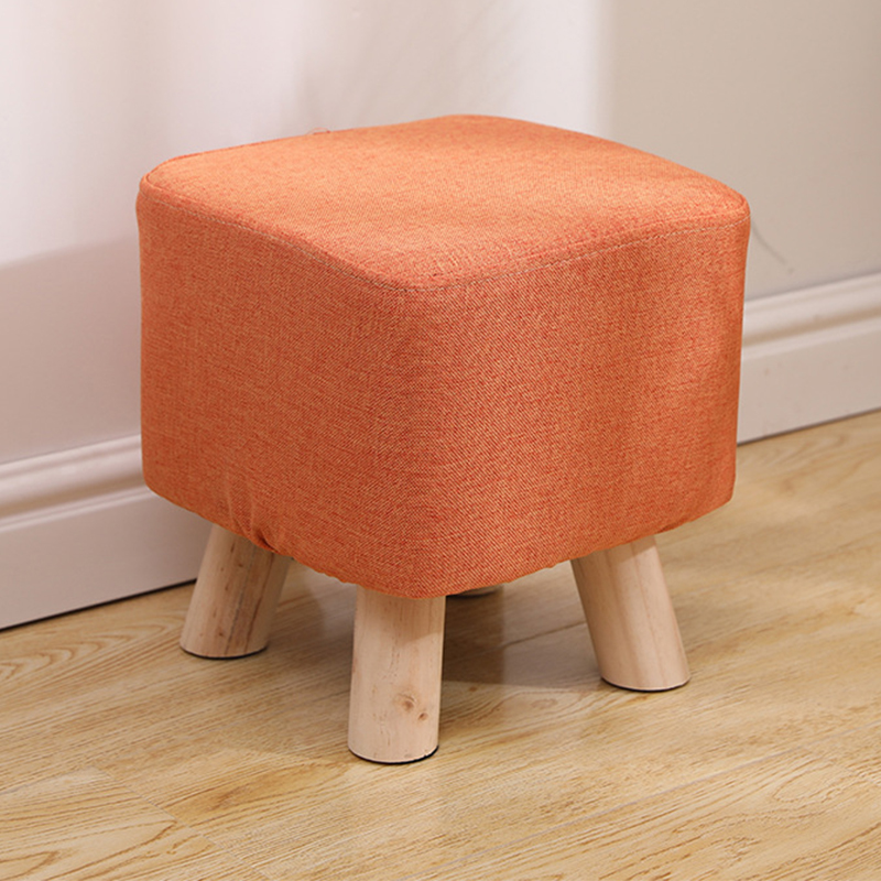 Square stool Orange
