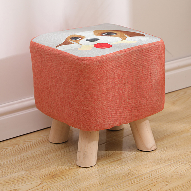 Square stool puppy