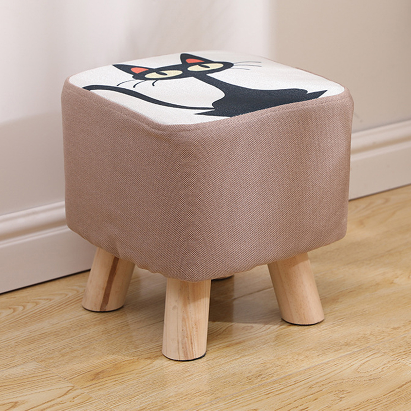 Square stool Black Cat