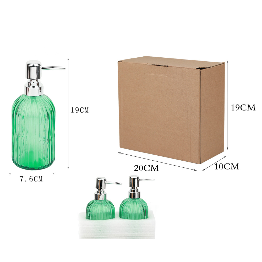 330ml green diamond   electroplated gold pump head 2-piece set
