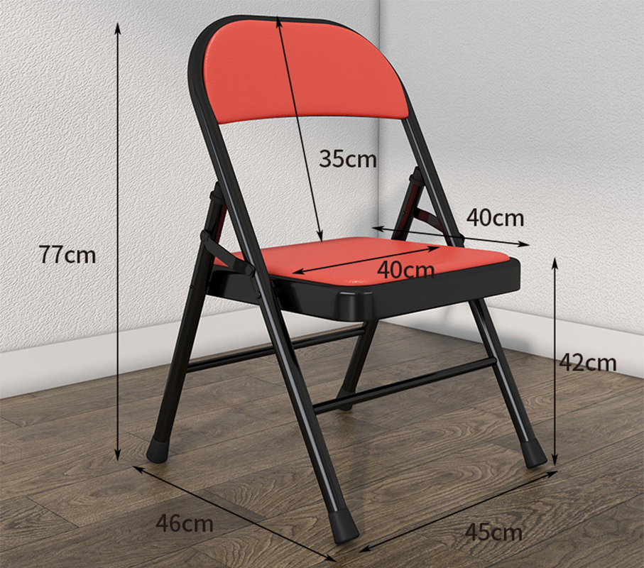 Black Stand-Leather Sitting Face Red